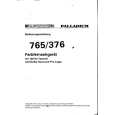 PALLADIUM 765/376 Owners Manual